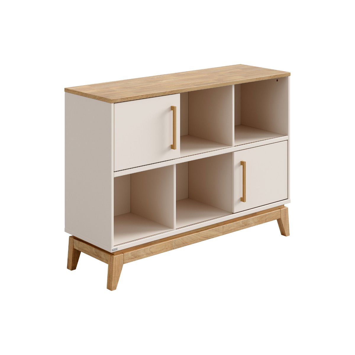 Paidi STIENE Sideboard, 6 Fächer, 2 Schiebetüren Cashmere-Beige/Eiche