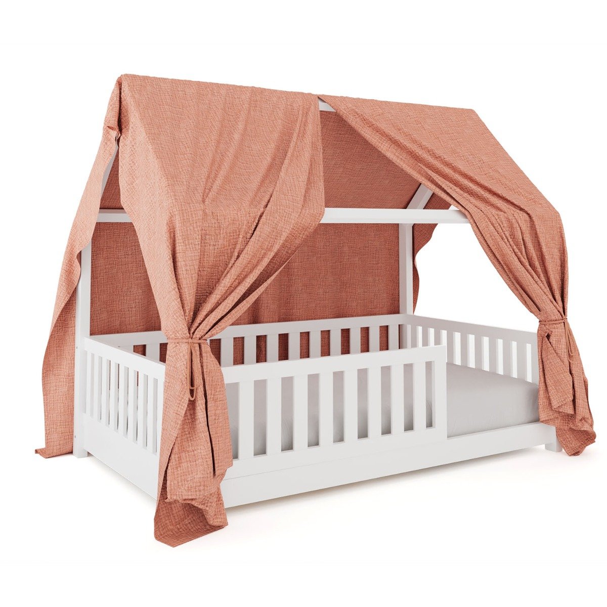 Betthimmel Unie Rosa für Hausbett Lilly / Sara (90 x 200cm)