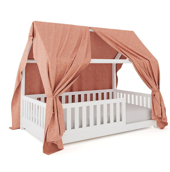 Betthimmel Unie Rosa für Hausbett Lilly / Sara (90 x 200cm)