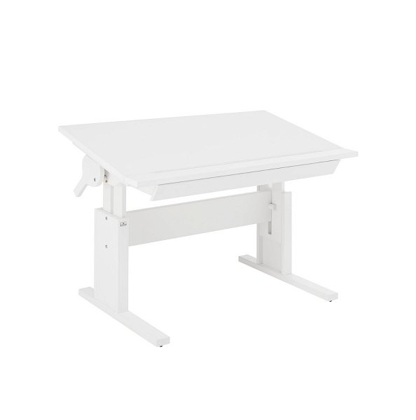 Schreibtisch 30245 in weiß (neigbare Tischplatte), B 120cm 
