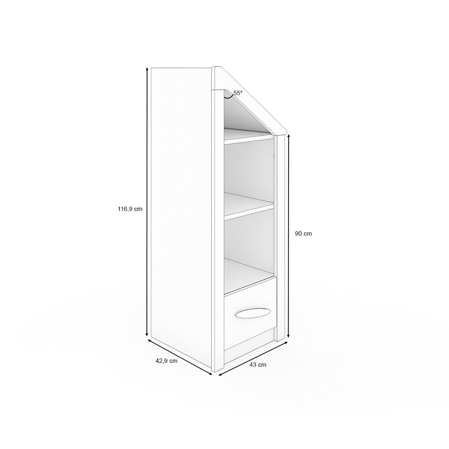 My House Regal Natur/Grau