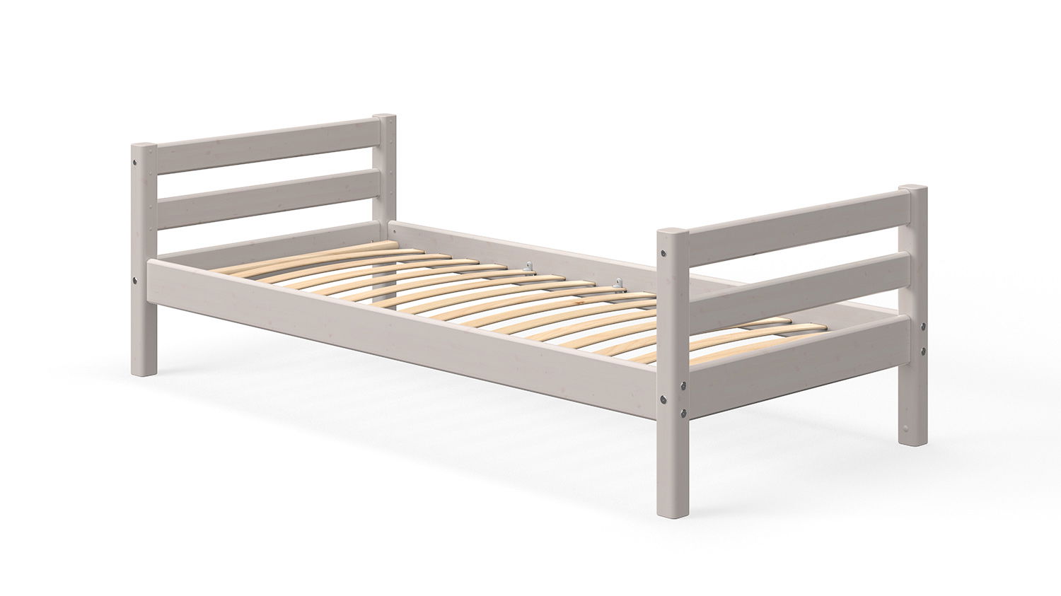 Classic Einzelbett in whitewash, 90 x 190cm