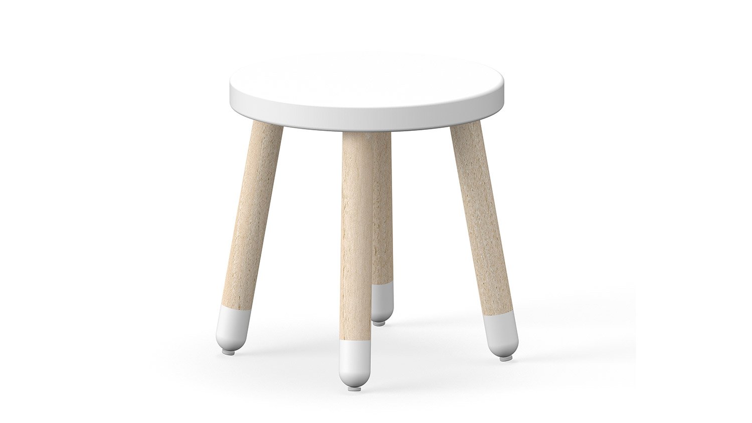 Dots Kinderhocker weiß, H 30 cm