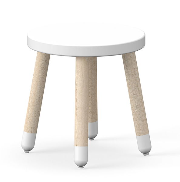 Dots Kinderhocker weiß, H 30 cm