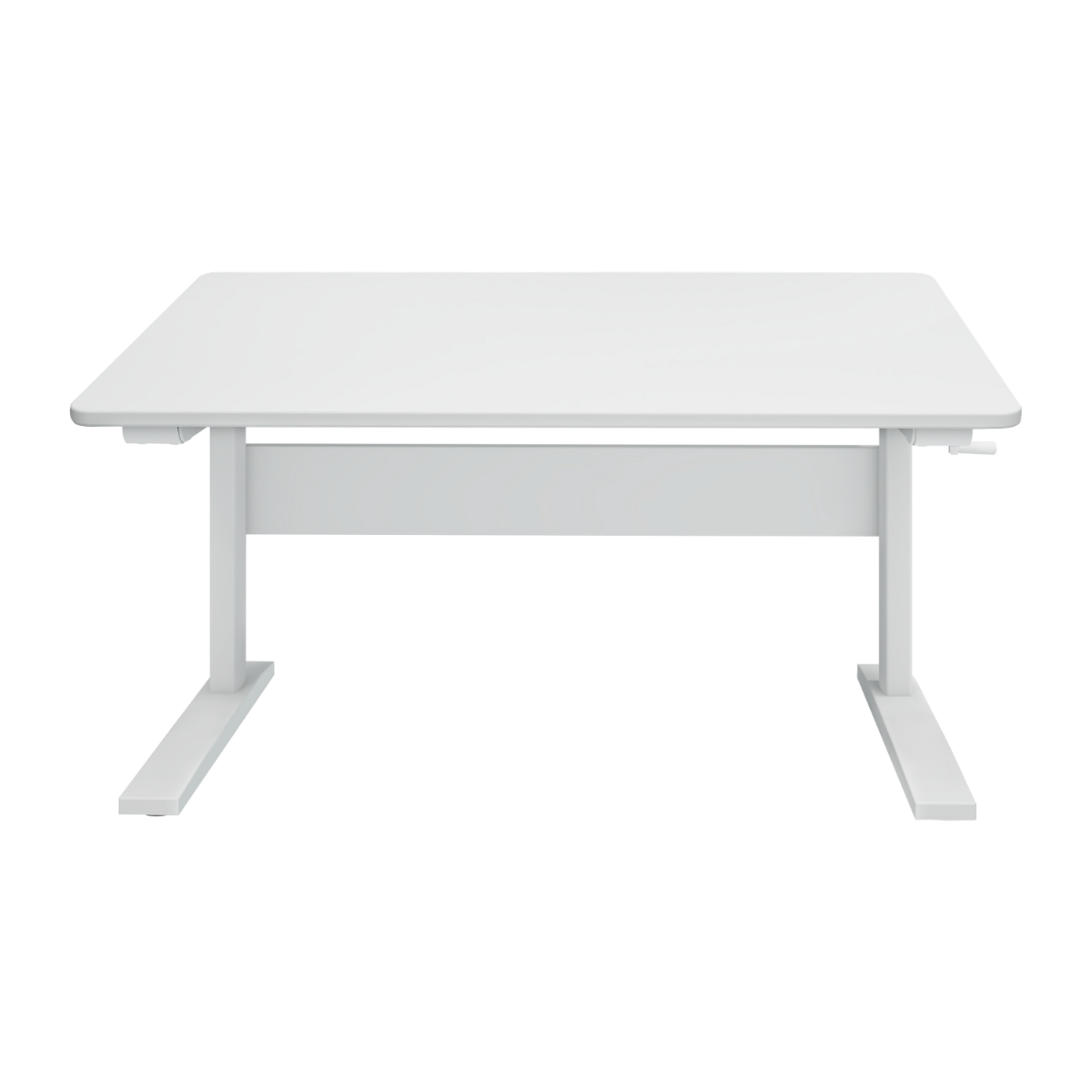 Study Schreibtisch Höhenverstellbar mit Kippfunktion 120x70cm weiss *Abverkauf*