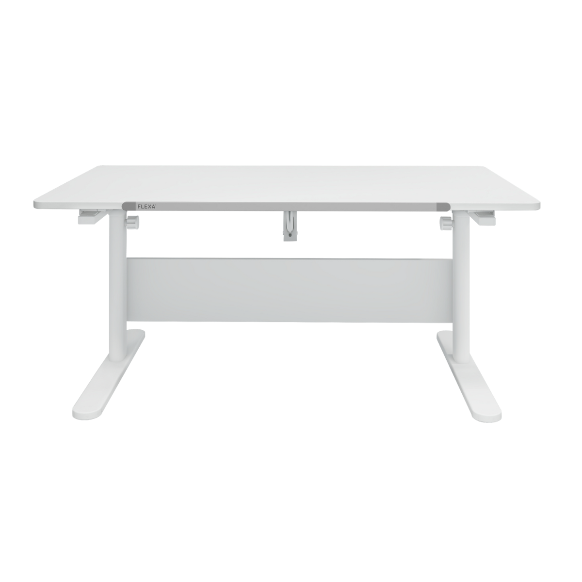 Study EVO Schreibtisch Einteilige neigungsverstellbare Schreibtischplatte in deckend Weiss, 120x70 cm *Abverkauf*
