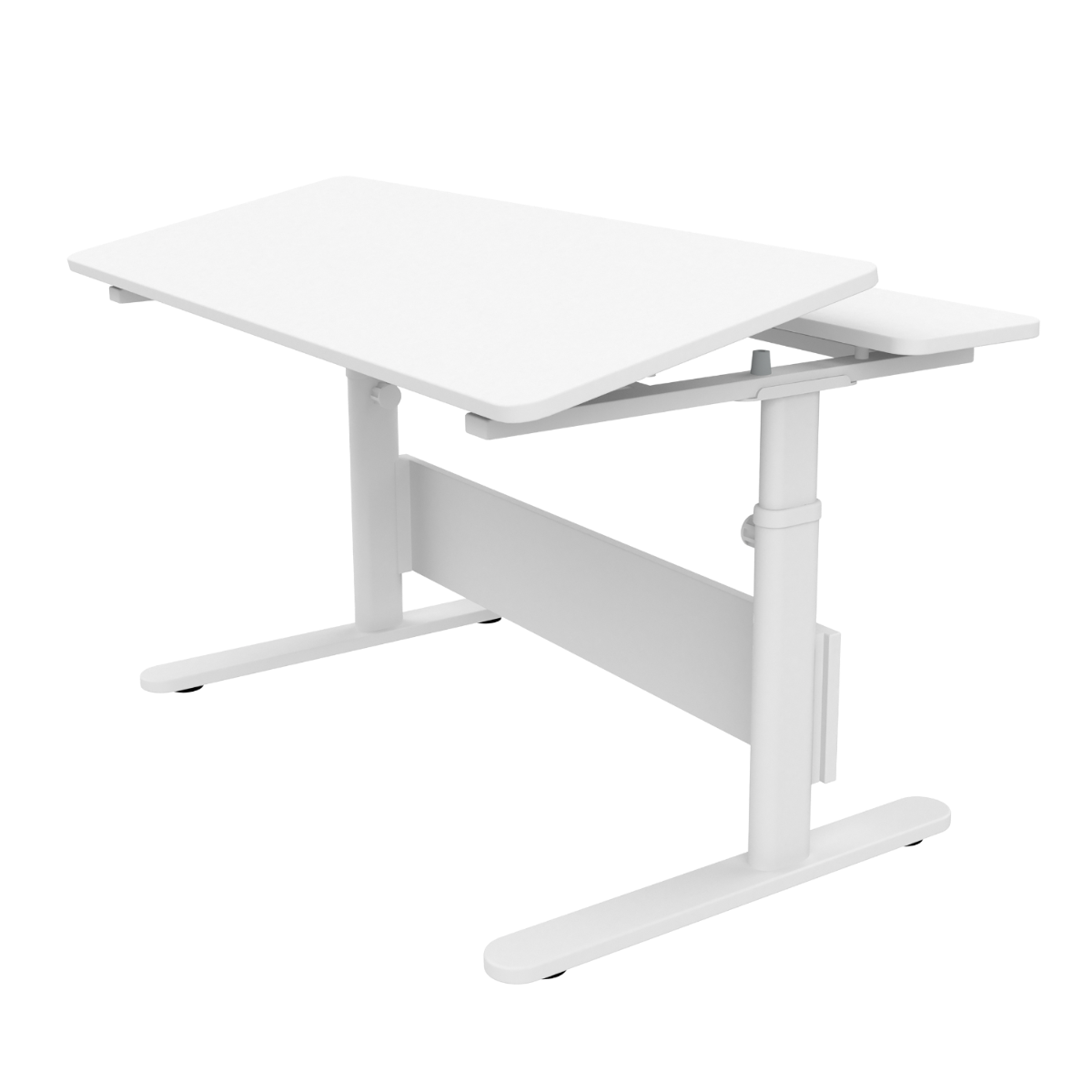 Study EVO Split Schreibtisch Neigungsverstellbare Schreibtischplatte in deckend Weiss, 120x70 cm *Abverkauf*