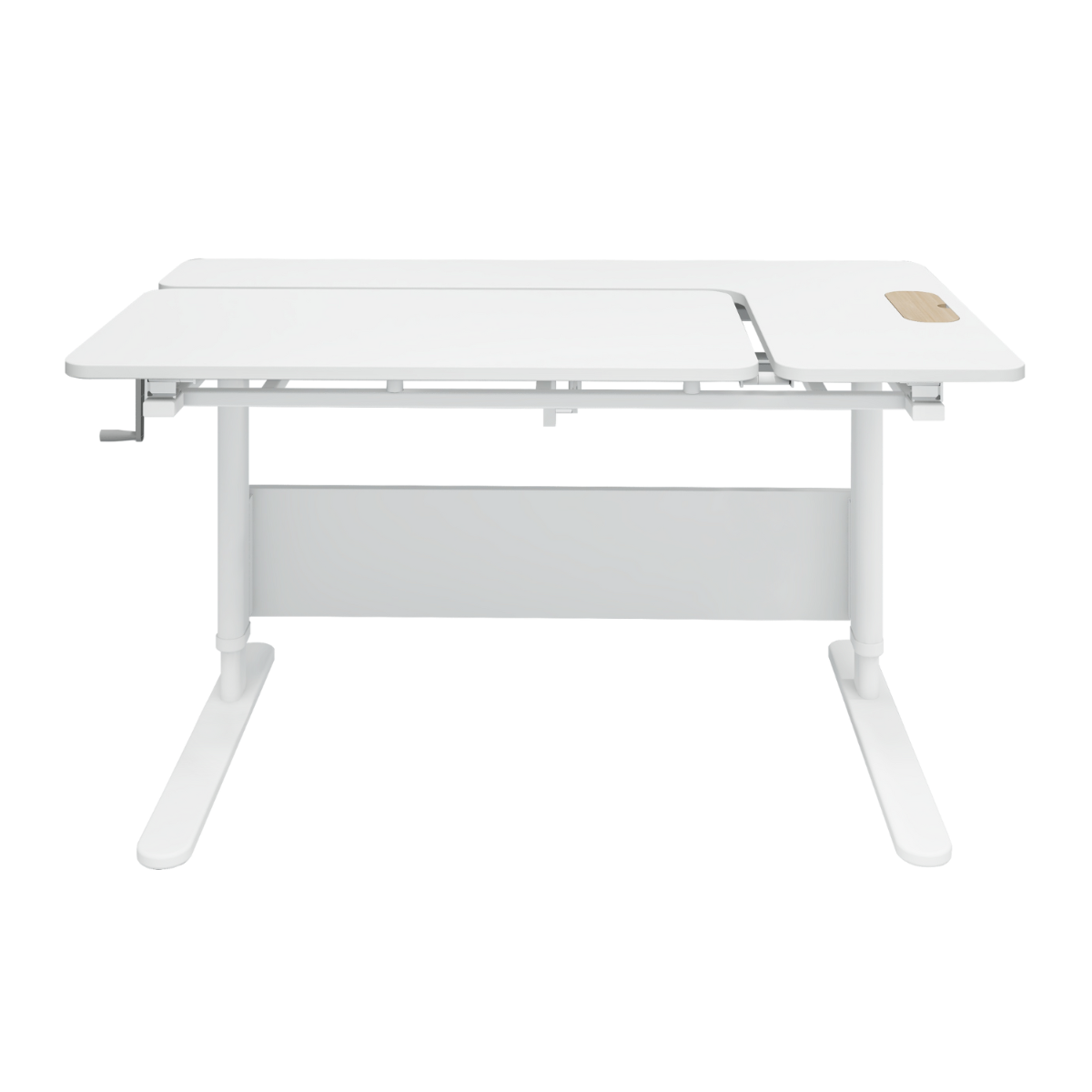 Study MOBY Left Up Schreibtisch 120 x 70 cm deckend Weiss