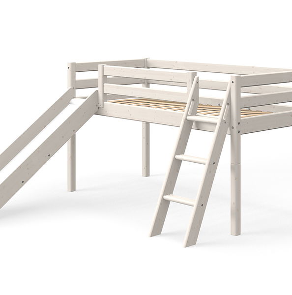 Classic Halbhohes Bett mit Rutsche und Schrägleiter