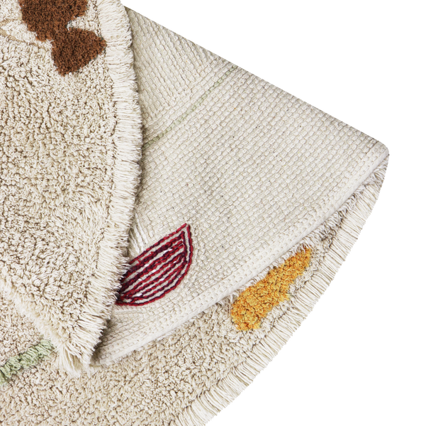 Waschbarer Teppich Pfifferlinge