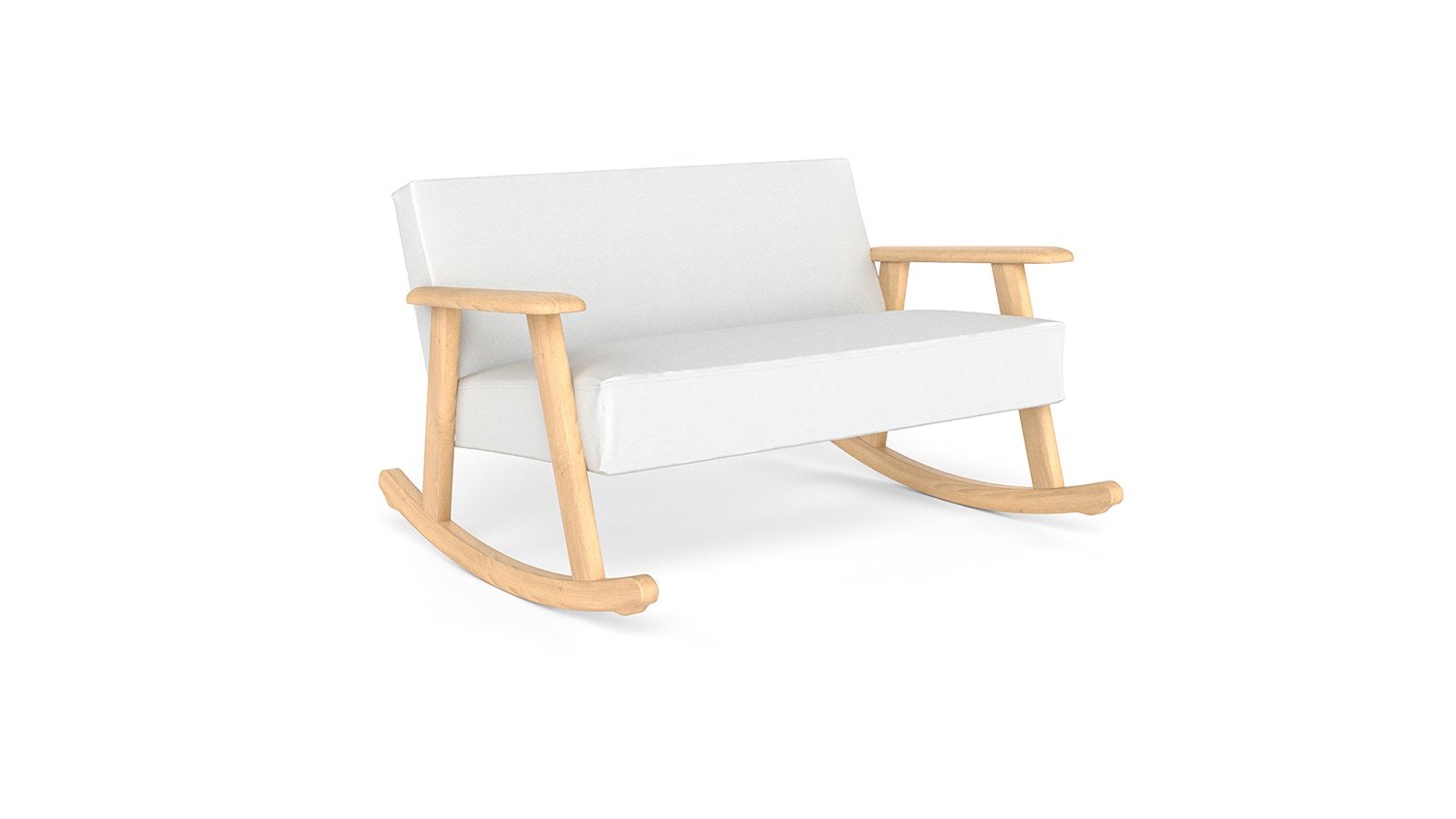 Kleinkinder Schaukelsofa Fino in weiß/natur