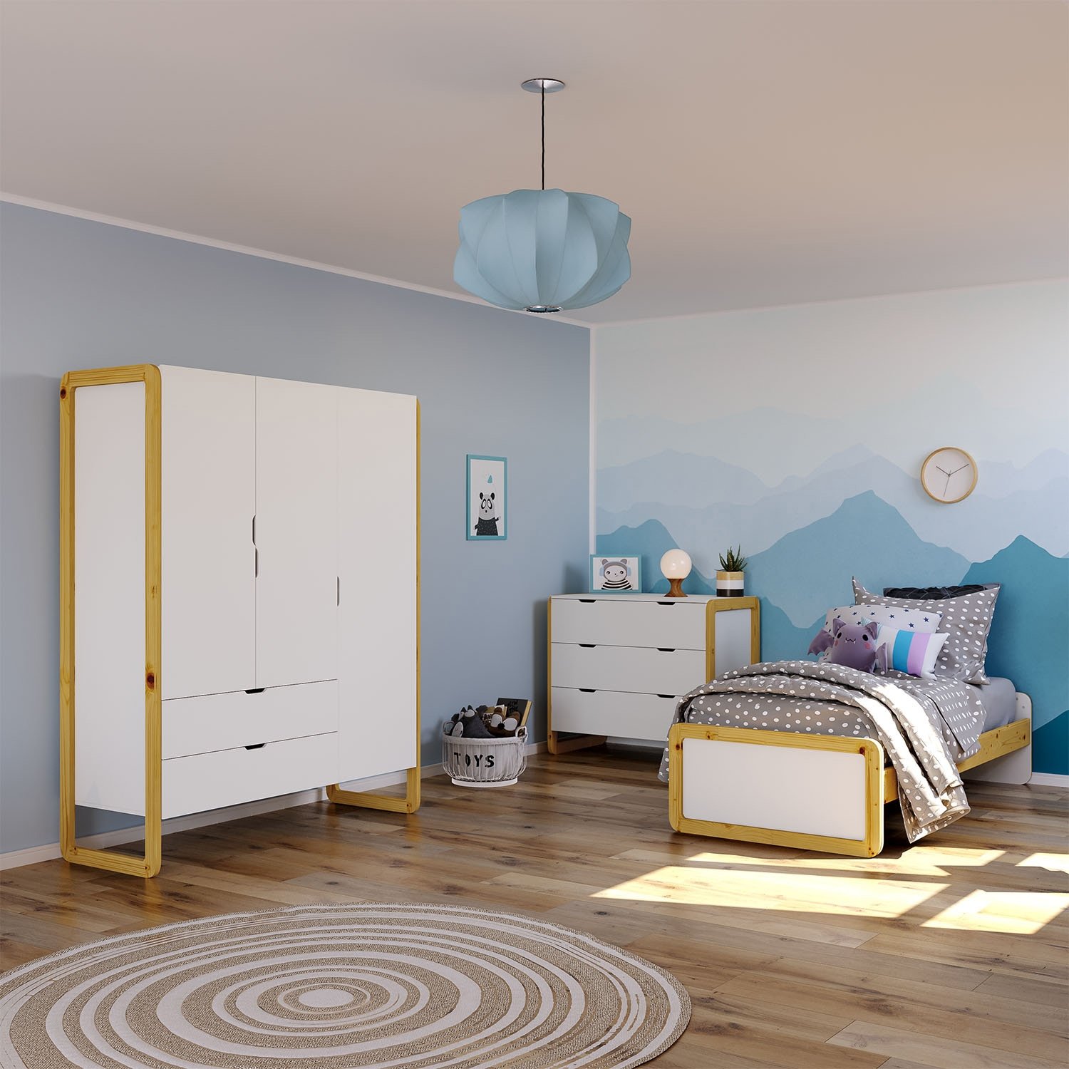 Jugendzimmer Set Laslo, 3-teilig
