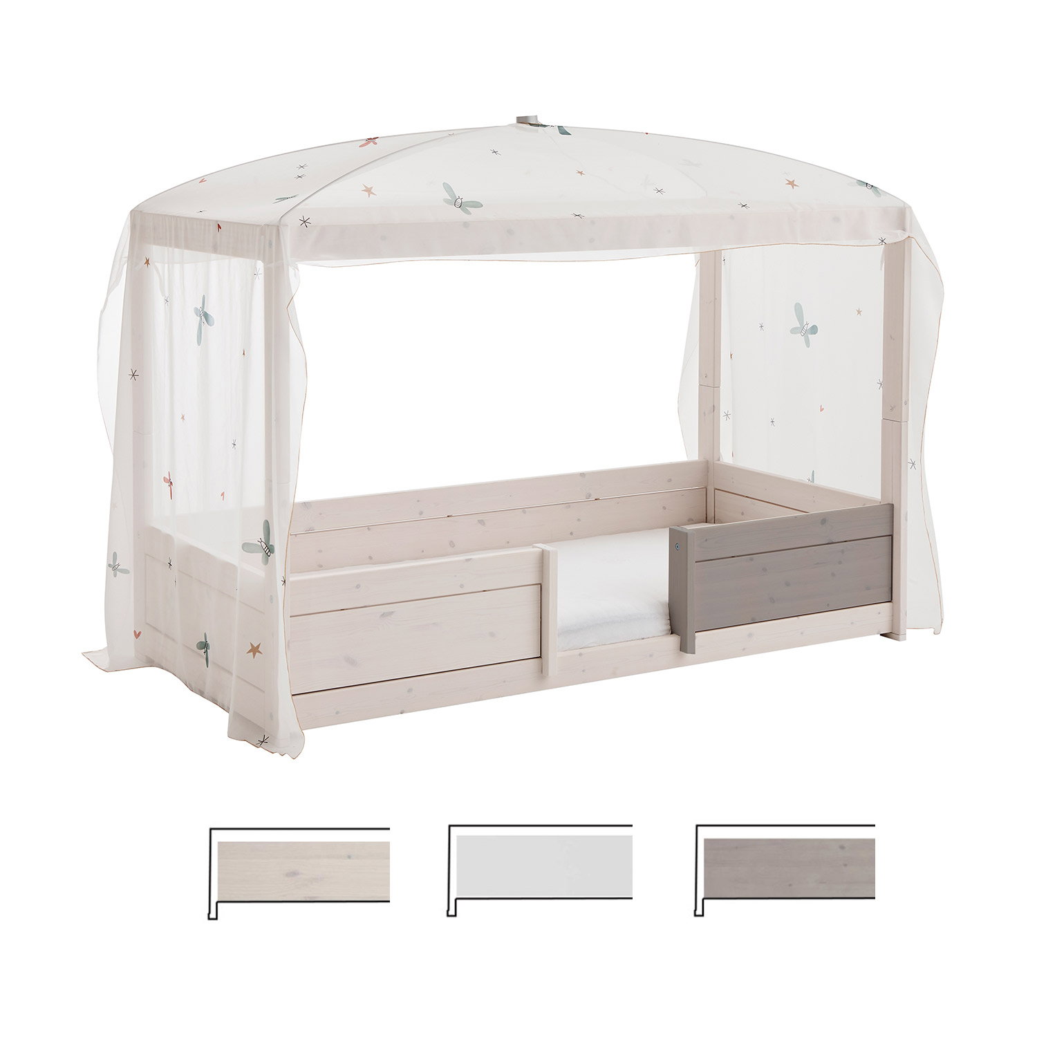 Kurze Absturzsicherung 4623 für 200cm Bett, L 80cm