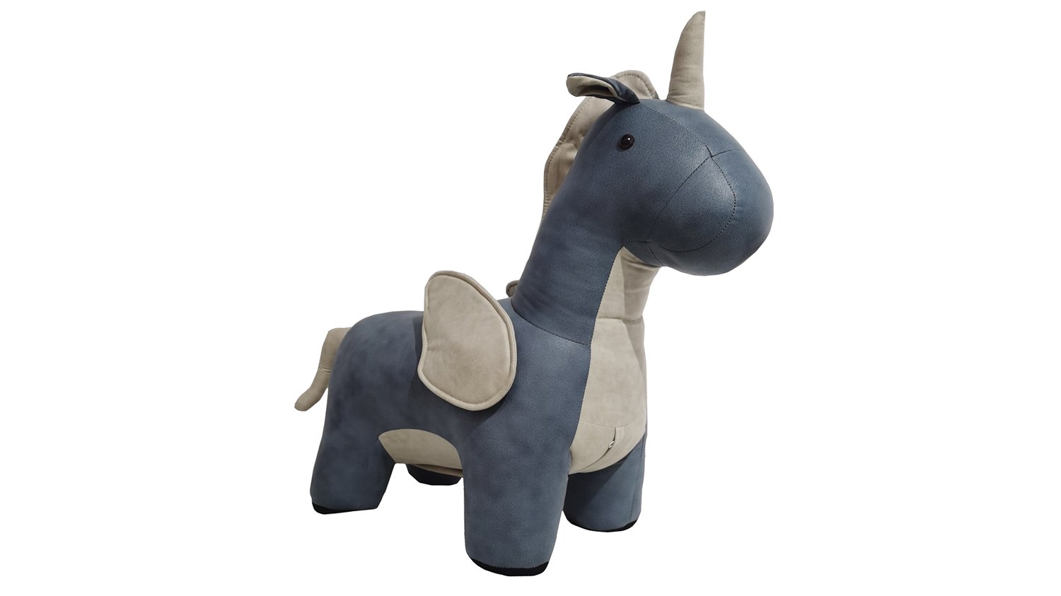 MyAnimalCube Sitzhocker Einhorn Elfi blau