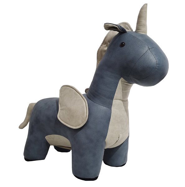 MyAnimalCube Sitzhocker Einhorn Elfi blau