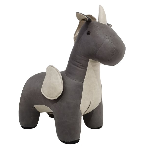 MyAnimalCube Sitzhocker Einhorn Elfi grau