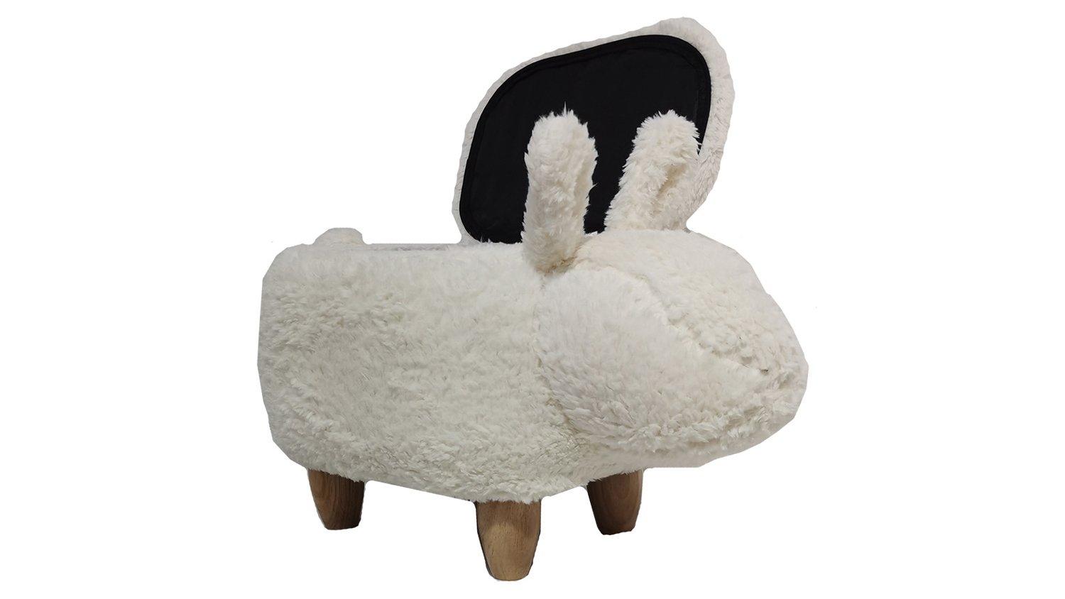 MyAnimalCube Sitzhocker Hase Hanna weiß (mit Stauraum)