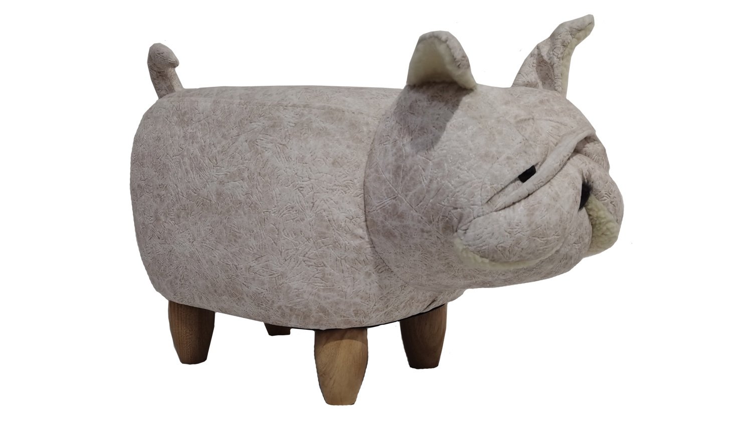 MyAnimalCube Sitzhocker Mops Molly grau