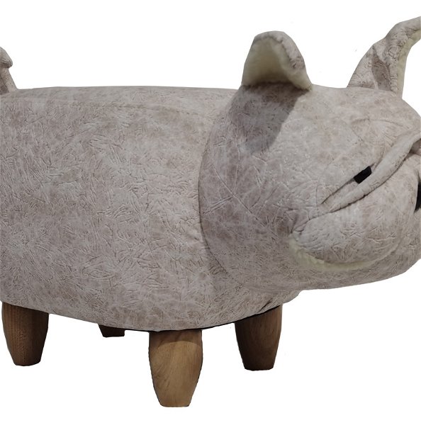 MyAnimalCube Sitzhocker Mops Molly grau