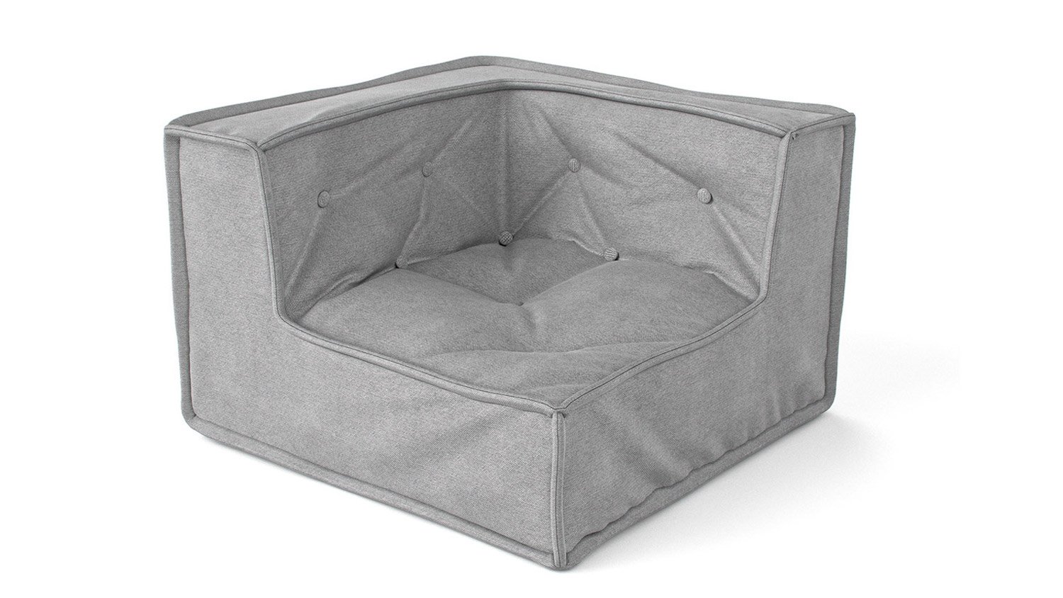 MyColorCube Kinder-Sofa Ecke grau