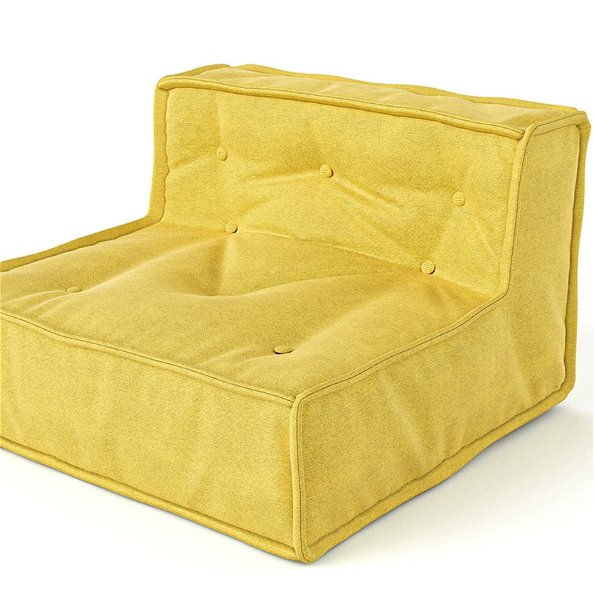 MyColorCube Kinder-Sofa Sitz Mitte gelb