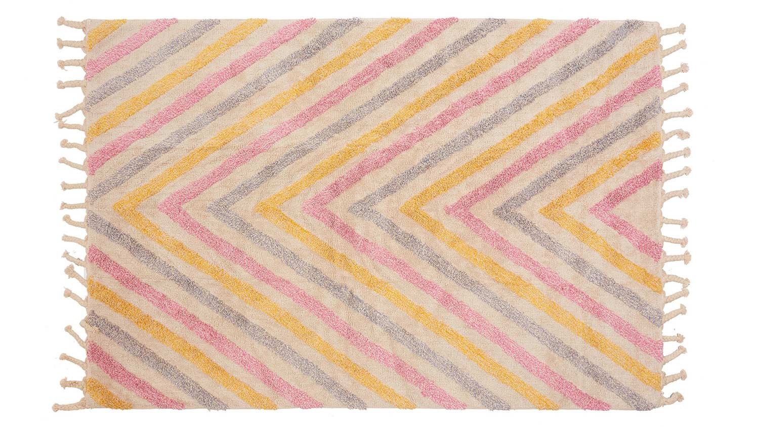Teppich Boomerang 140 x 200 cm (bunte Linien)