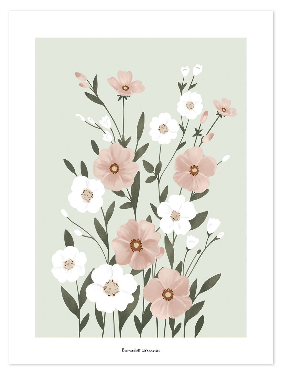 Poster Blumenblüte