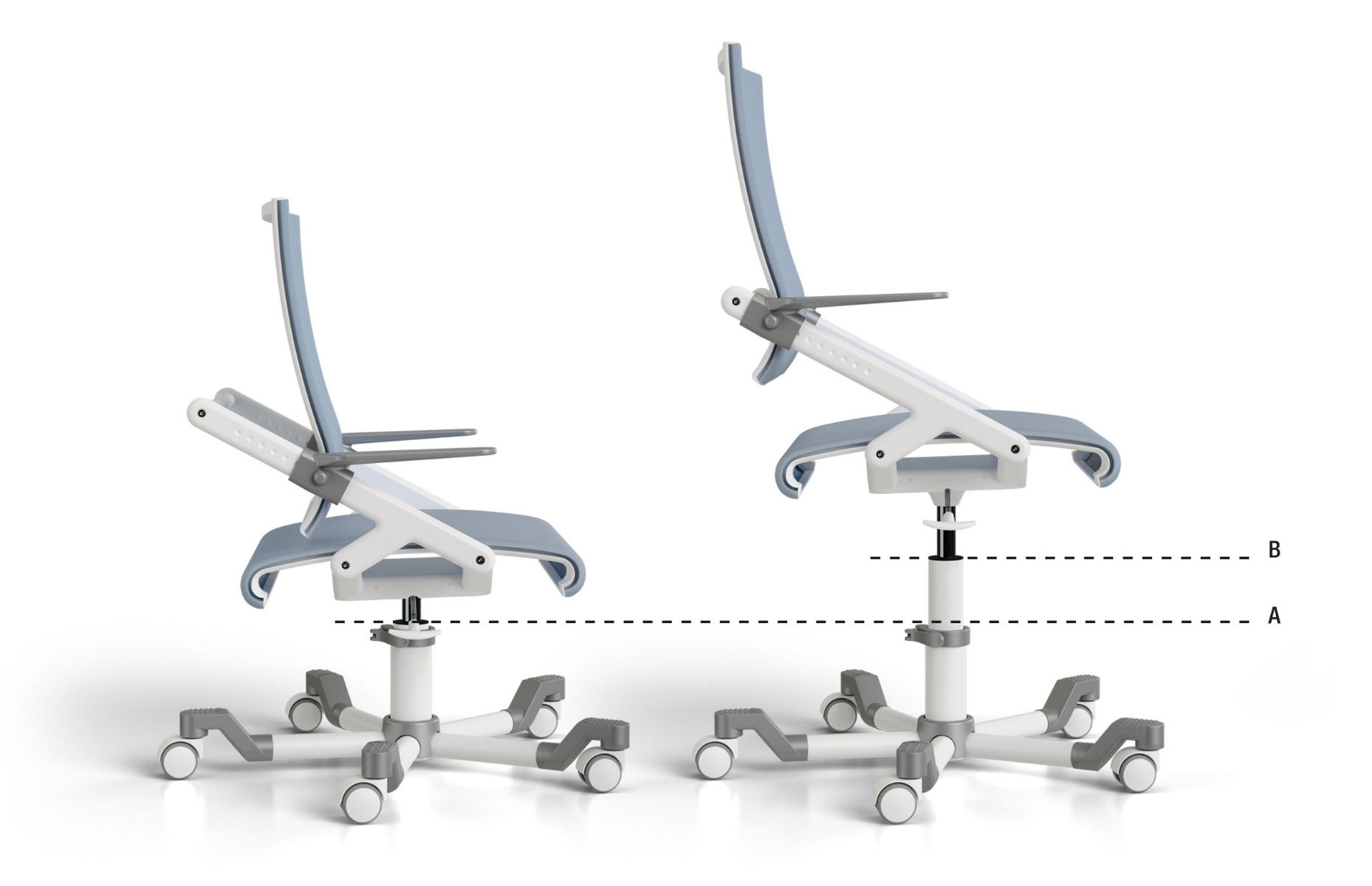 Paidi Ypso Schreibtischstuhl Grau höhenverstellbar | Ergonomie & Design
