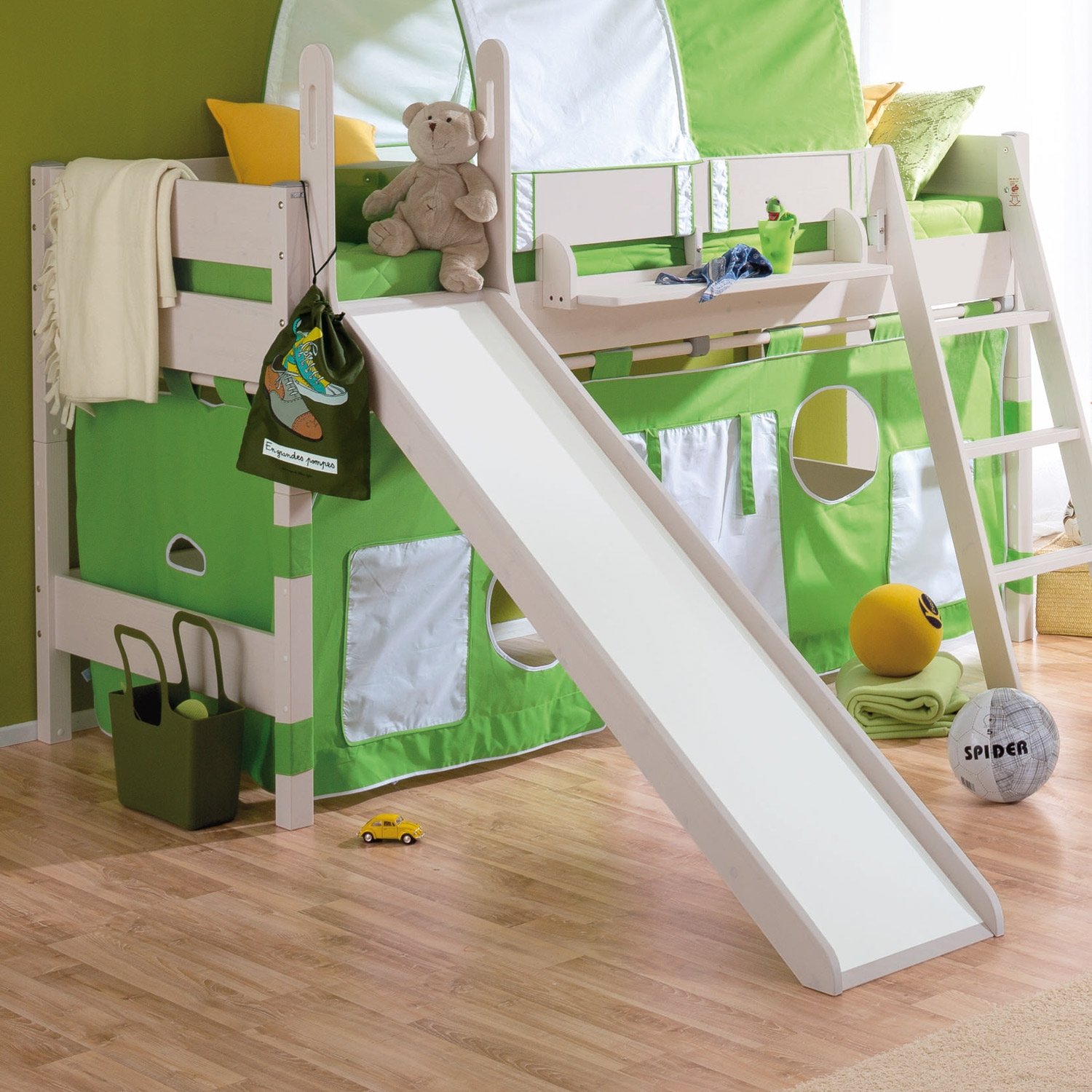 Spielvorhänge/Torwandset mit Fenster (für 155 cm Betten)