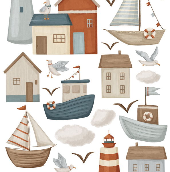 Wandsticker Marine Village
