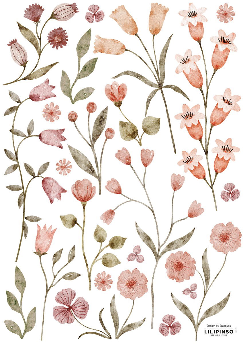 Wandsticker Hübsche Blumen