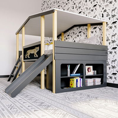 Unterstellregal für Hausbett Cory, Anthrazit Unterstellregal für Hausbett Cory, Anthrazit
