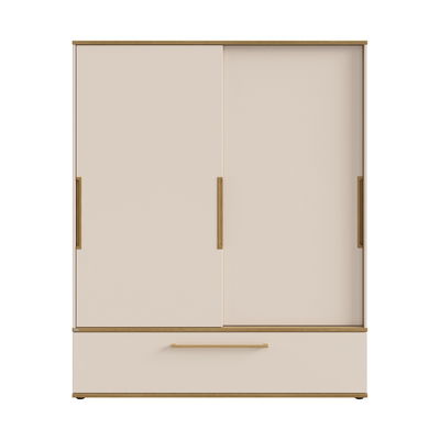 Paidi STIENE Schiebetürenschrank breit, 2 Schiebetüren, 1 Schublade Cashmere-Beige/Eiche Paidi STIENE Schiebetürenschrank breit, 2 Schiebetüren, 1 Schublade Cashmere-Beige/Eiche
