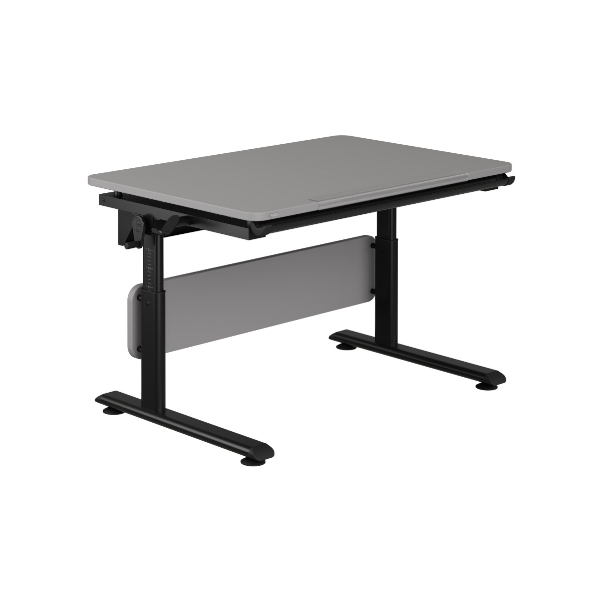 Diego Schreibtisch in schwarz/Schiefergrau, B 120 cm