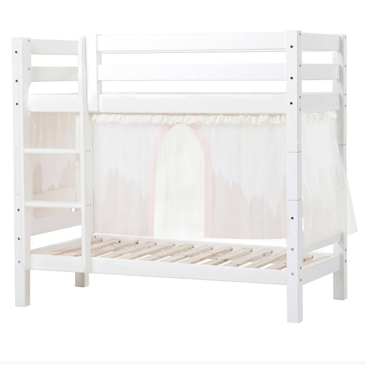 BUNDLE ECO Luxury Etagenbett 70x160 cm mit WINTER WONDERLAND Vorhang