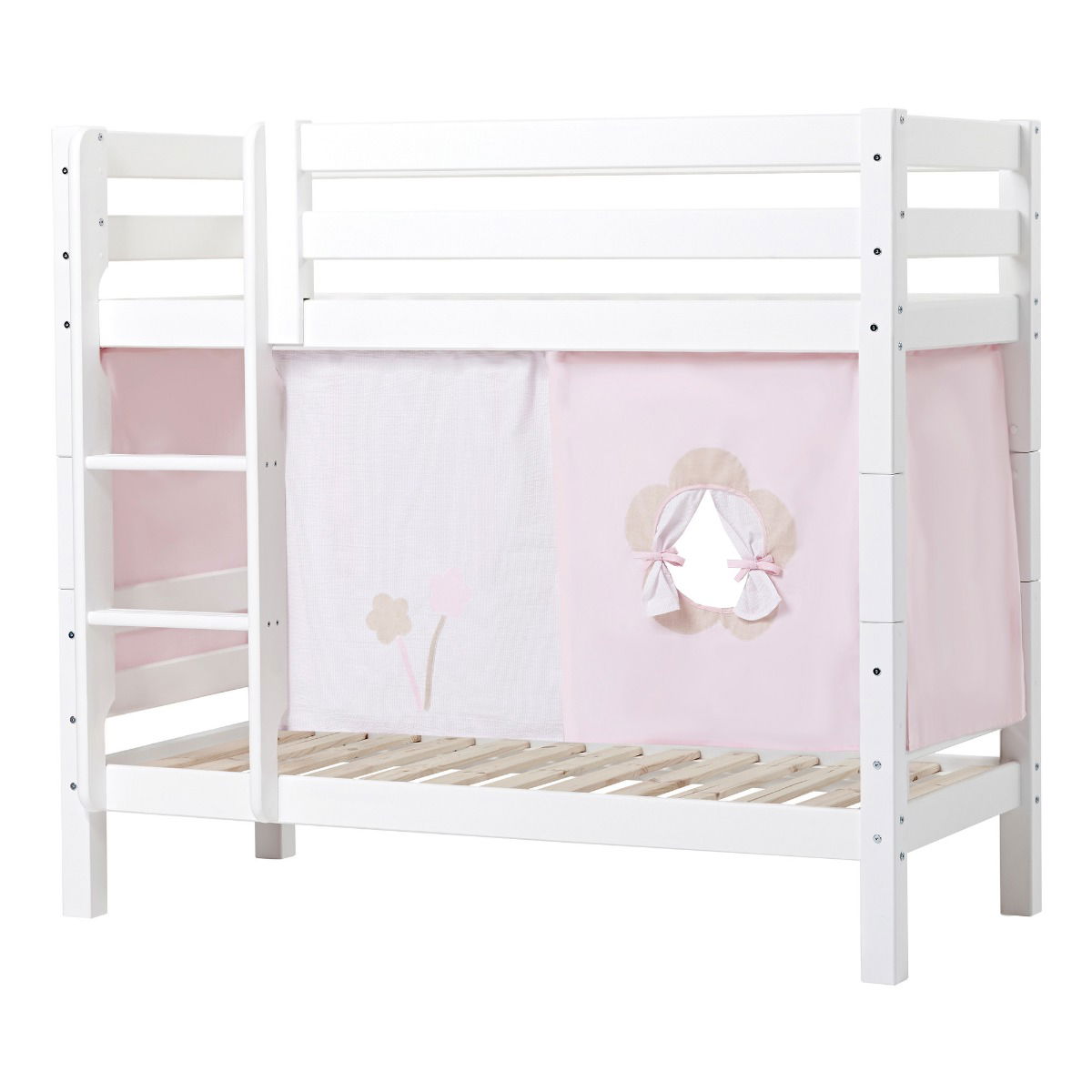 BUNDLE ECO Luxury Etagenbett 70x160 cm mit FAIRYTALE FLOWER-Vorhang