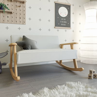 Kleinkinder Schaukelsofa Fino in weiß/natur Kleinkinder Schaukelsofa Fino in weiß/natur