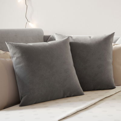 Set: Samtkissen Grau, 40 x 40 cm (2 Stück) Set: Samtkissen Grau, 40 x 40 cm (2 Stück)