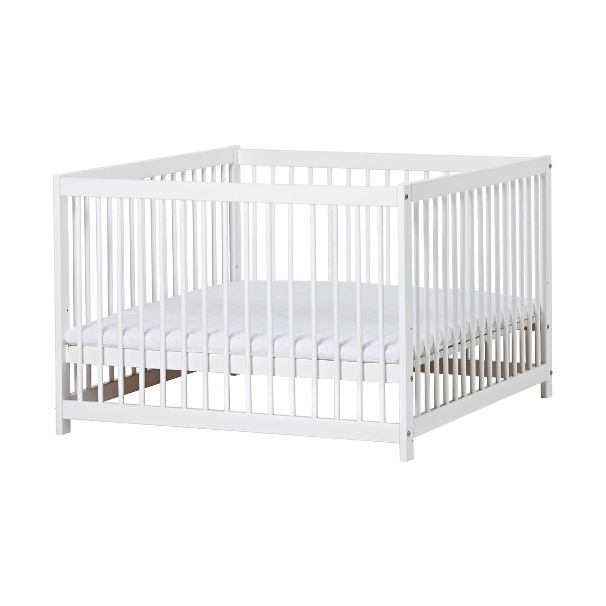 Hoppekids Laufgitter-Matratze 80 x 86 cm Baumwollbezug