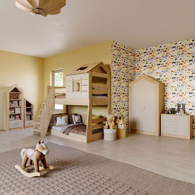 Kinderzimmer My House 5tlg. mit Etagenbett und 2 Türer Kinderzimmer My House 5tlg. mit Etagenbett und 2 Türer