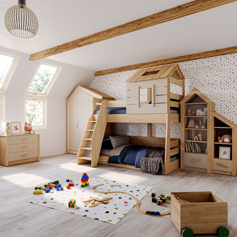Kinderzimmer My House Etagenbett. · Nature Kid