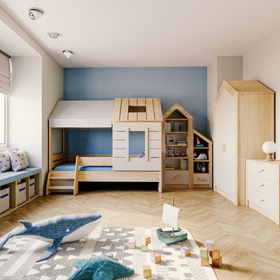 Kinderzimmer My House 5tlg. mit Hausbett und 2-Türer Kinderzimmer My House 5tlg. mit Hausbett und 2-Türer