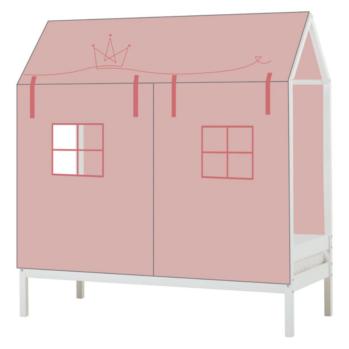 Hoppekids Hausbettüberwurf Princess für 70x160 cm Bett