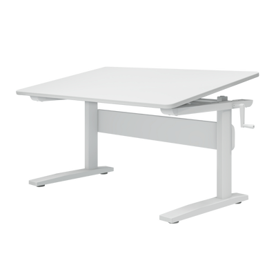 Study Schreibtisch Höhenverstellbar mit Kippfunktion 120x70cm weiss Study Schreibtisch Höhenverstellbar mit Kippfunktion 120x70cm weiss