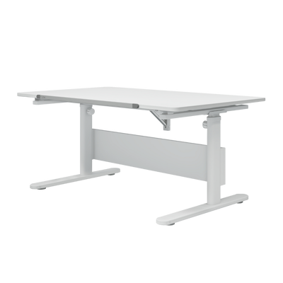 Study EVO Schreibtisch Einteilige neigungsverstellbare Schreibtischplatte in deckend Weiss, 120x70 cm Study EVO Schreibtisch Einteilige neigungsverstellbare Schreibtischplatte in deckend Weiss, 120x70 cm