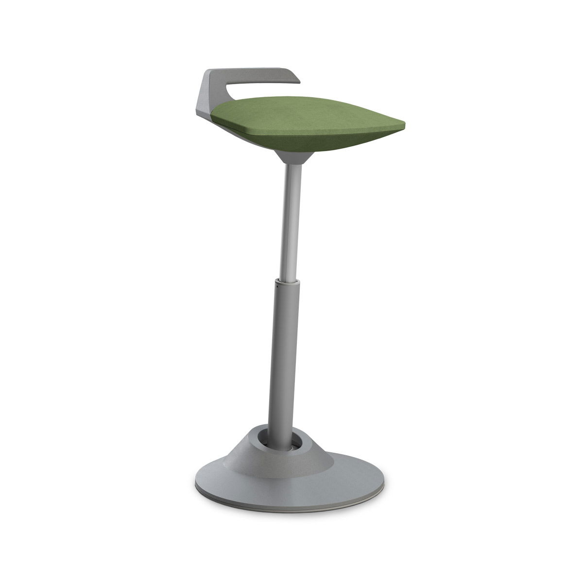Stehsitz Muvman grau/ Microfaserbezug grün