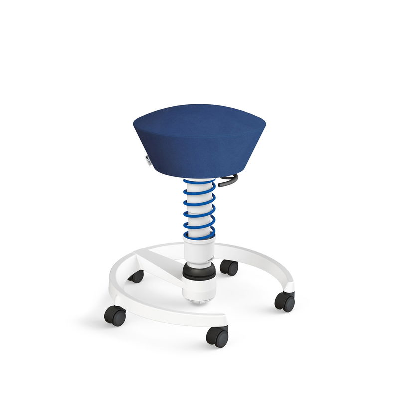 Swopper mit Rollen, Gestell weiß/ Bezug Mikrofaser (Höhe und Farbe wählbar) Swopper mit Rollen, Gestell weiß/ Bezug Mikrofaser (Höhe und Farbe wählbar)