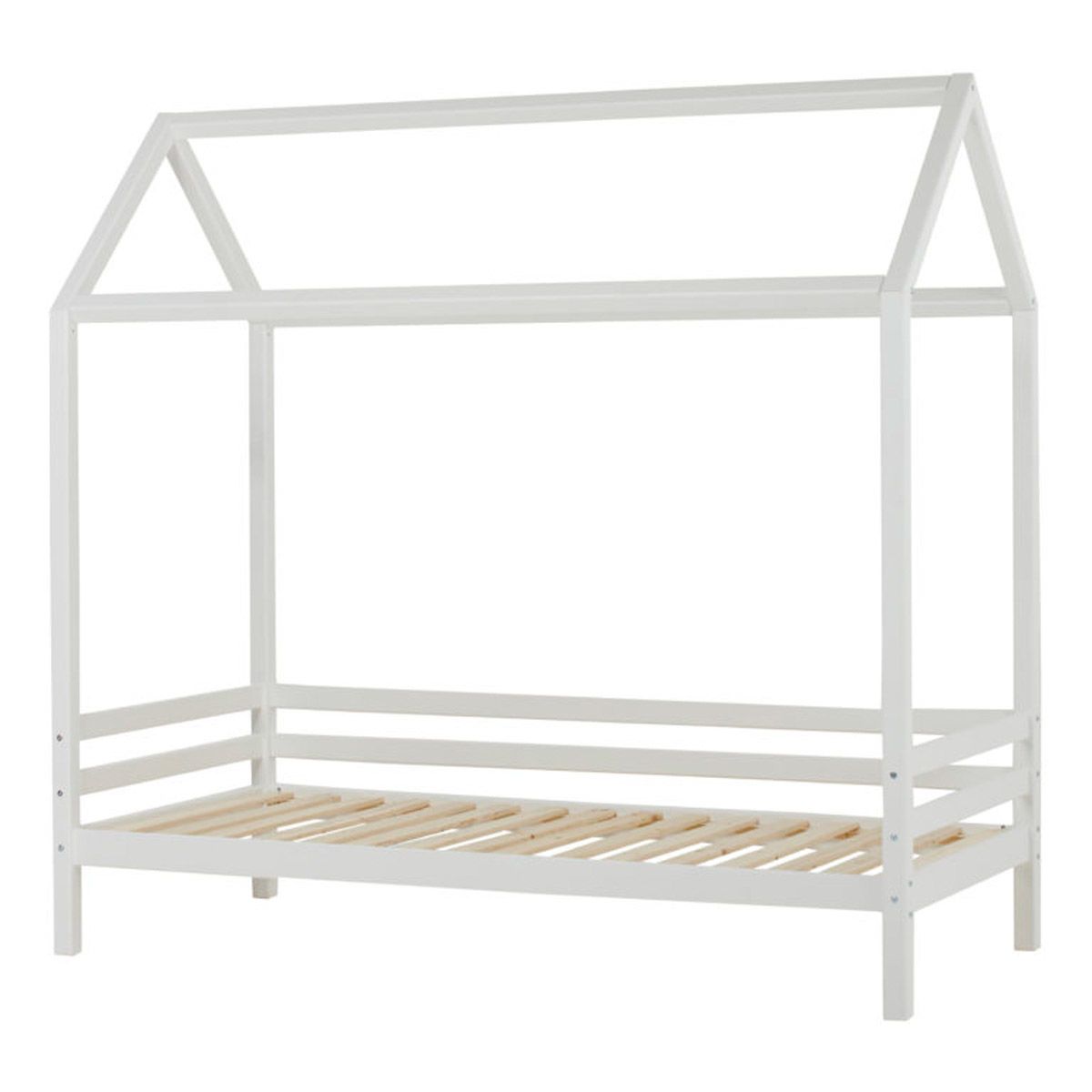 Hoppekids Hausbett ECO Dream 90x200cm wei&szlig; - viel Zubeh&ouml;r w&auml;hlbar