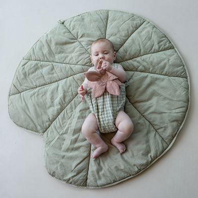 Waschbare Krabbelmatte Seerose Olive Waschbare Krabbelmatte Seerose Olive