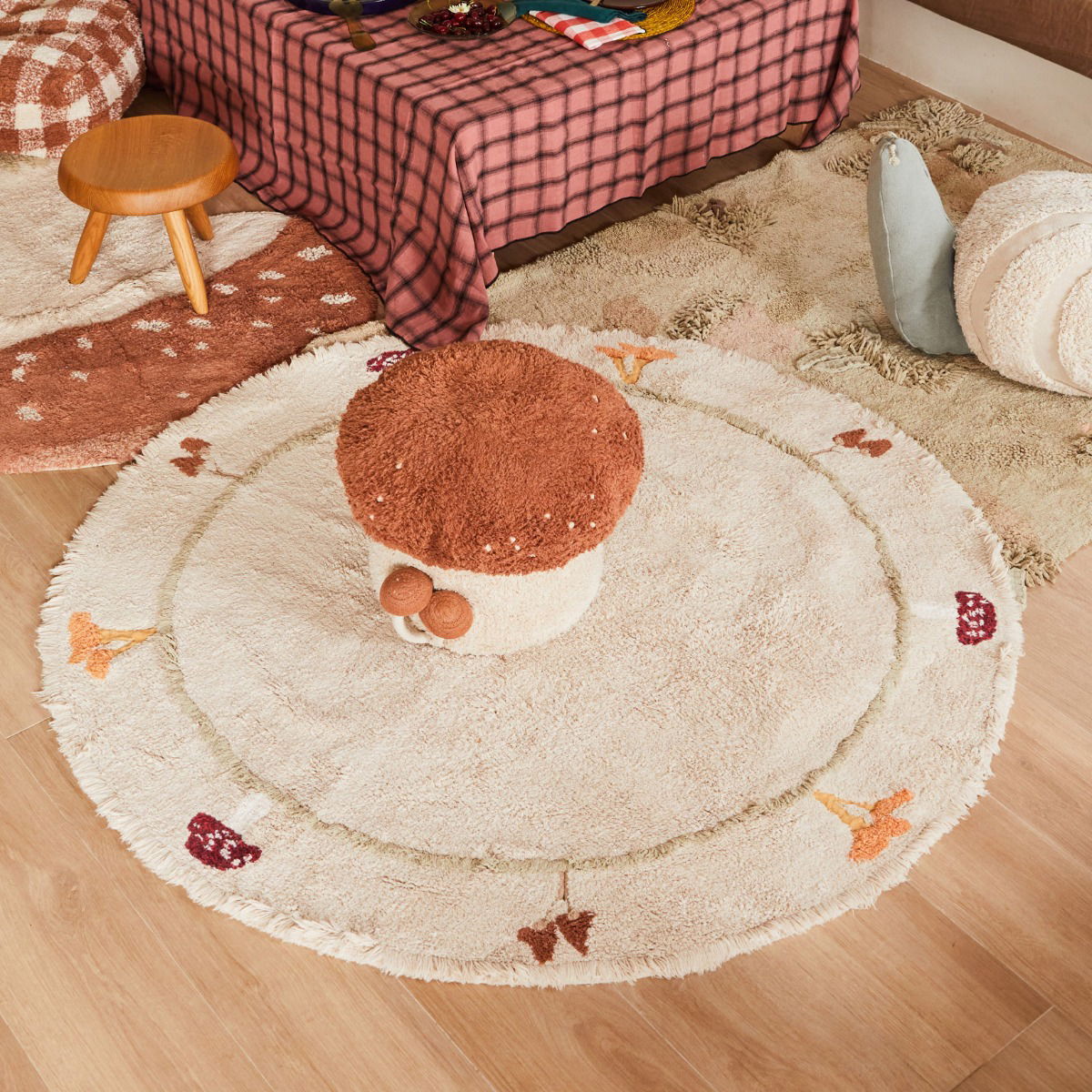 Waschbarer&#x20;Teppich&#x20;Pfifferlinge